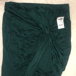 NWT Charlotte Russe deep green skirt